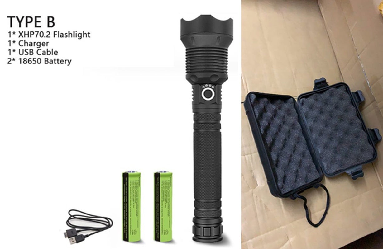 Brightest USB Rechargeable LED Torch Light