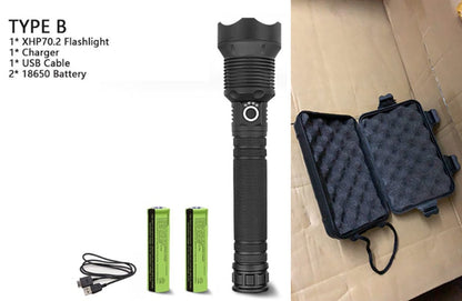 Brightest USB Rechargeable LED Torch Light
