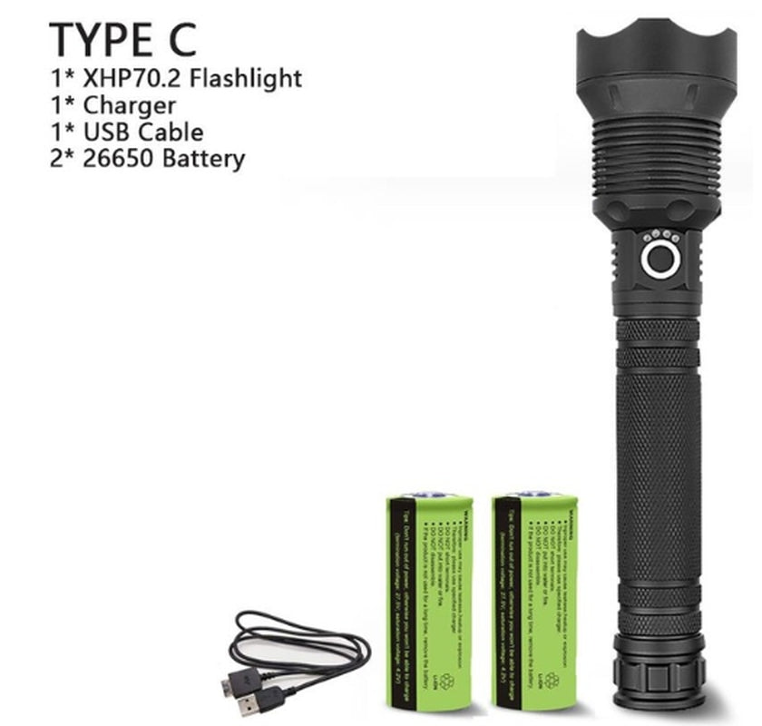 Brightest USB Rechargeable LED Torch Light