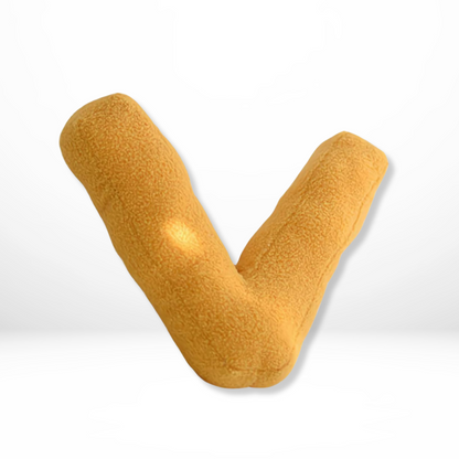 Soft Velvet Alphabet Pillow With Letters A-Z