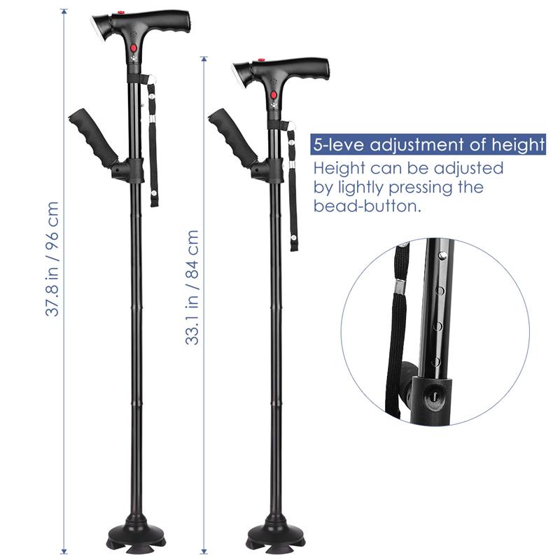 Collapsible Adjustable LED Walking Stick