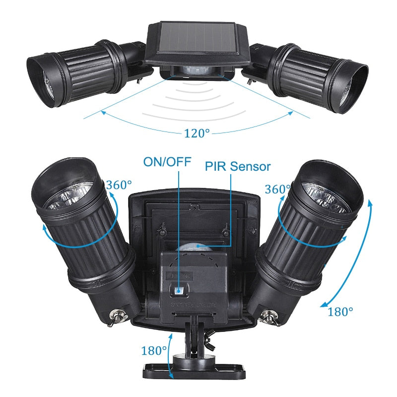 Powerful Outdoor Motion Solar Powered LED Lights