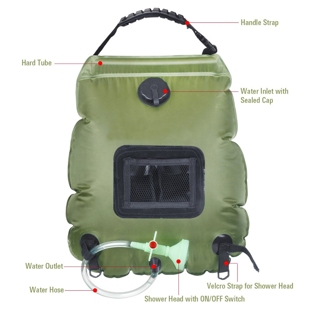 Portable Camping Solar Shower Bag