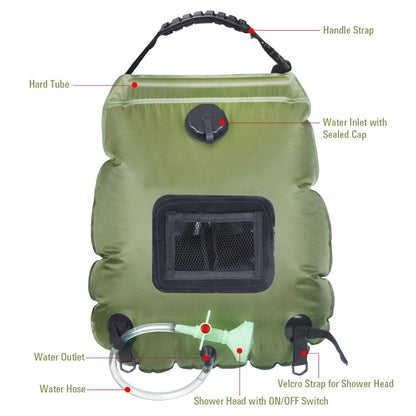 Portable Camping Solar Shower Bag
