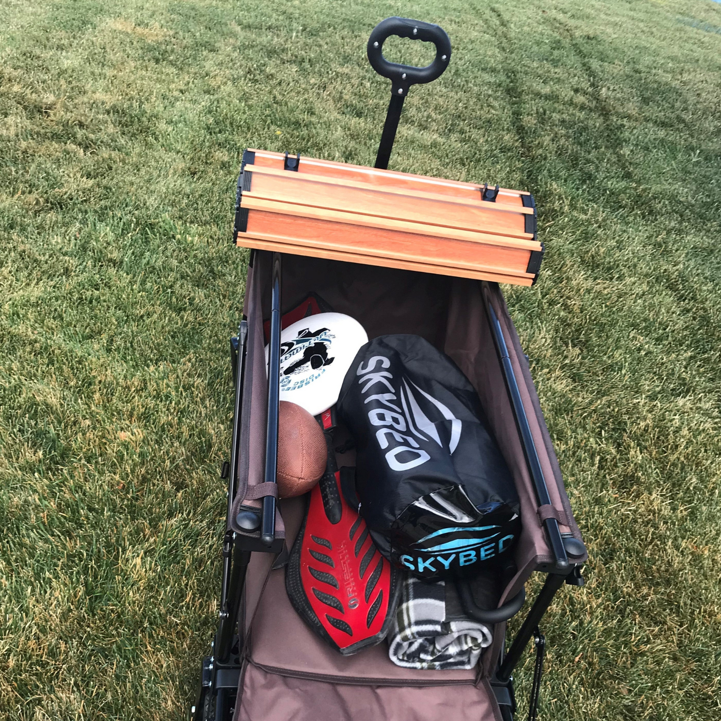 Folding Garden Utility Yard Cart with Wheels
