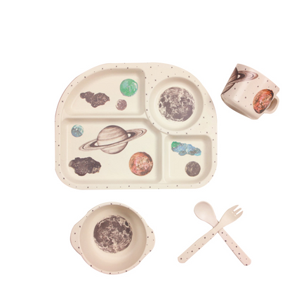 Cute Baby Cloud Tableware Set with Utensils