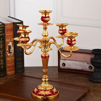 Luxurious Gold Candle Holder