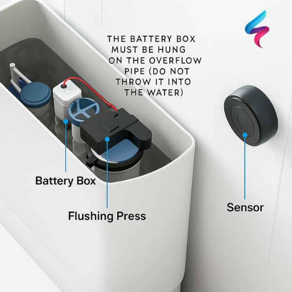 Hands Free Automatic Flush Toilet Sensor