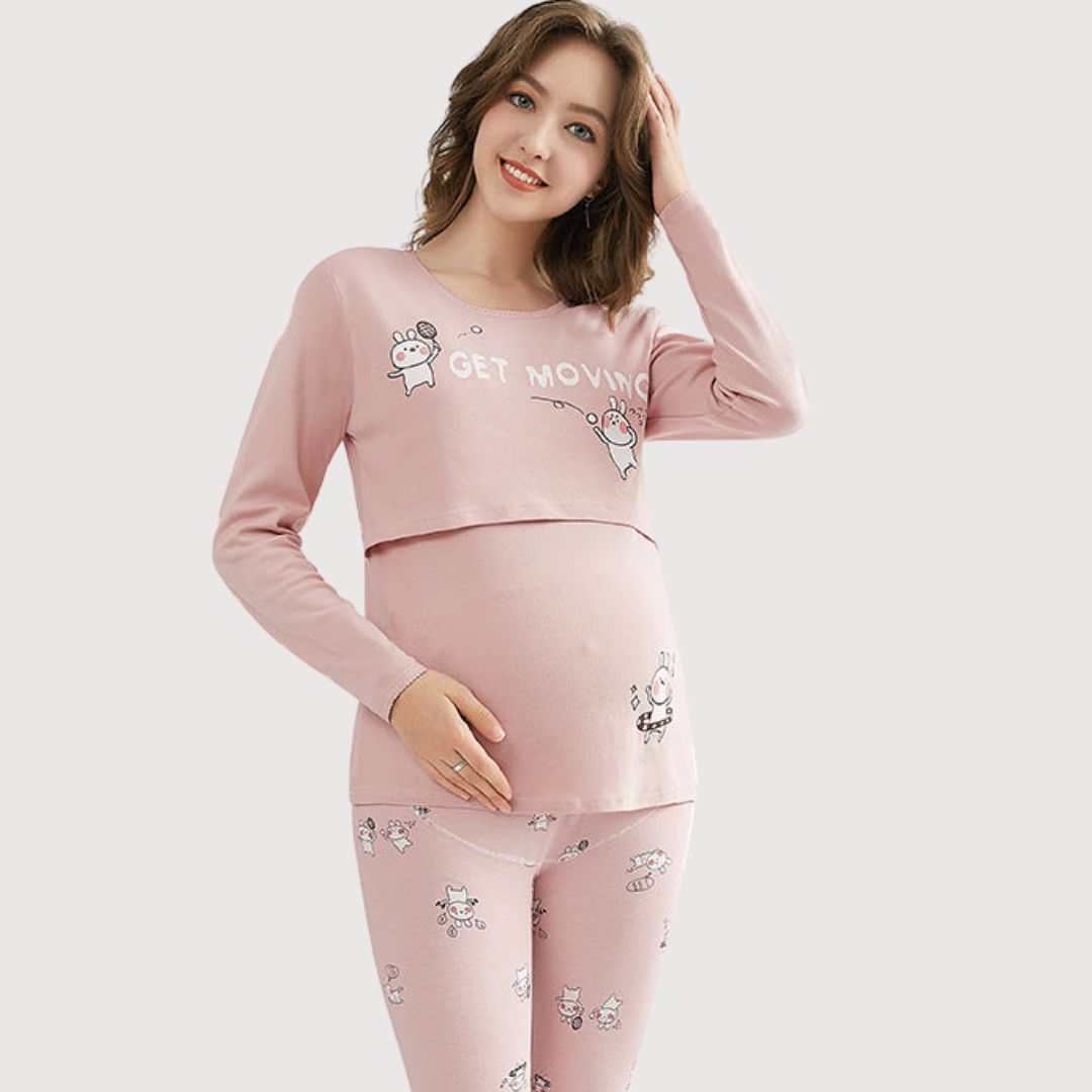 Cozy Maternity Dress for Home Relaxation
