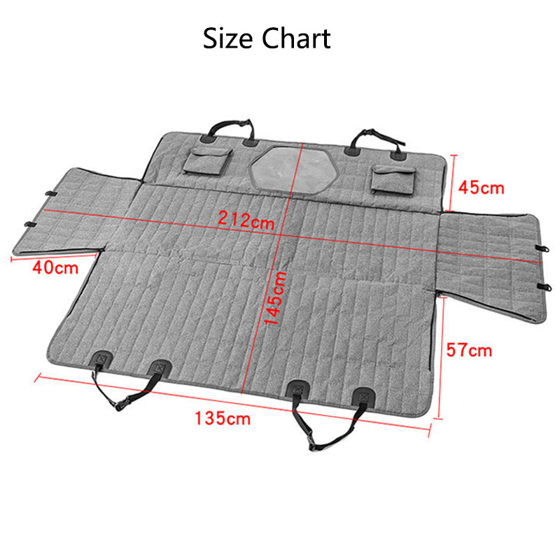 Durable Pet Car Seat Protector with Mesh Vent