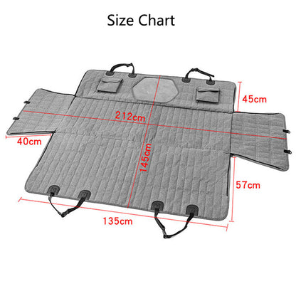 Durable Pet Car Seat Protector with Mesh Vent