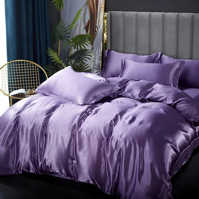 Soft Silk Satin Bedding Set