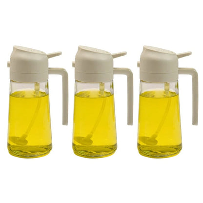 Premium Glass Oil Spray Bottle Dispenser