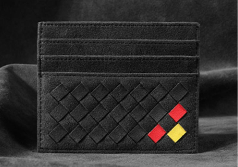 Slim Leather Card Wallet for Men and Women