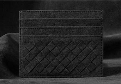 Slim Leather Card Wallet for Men and Women