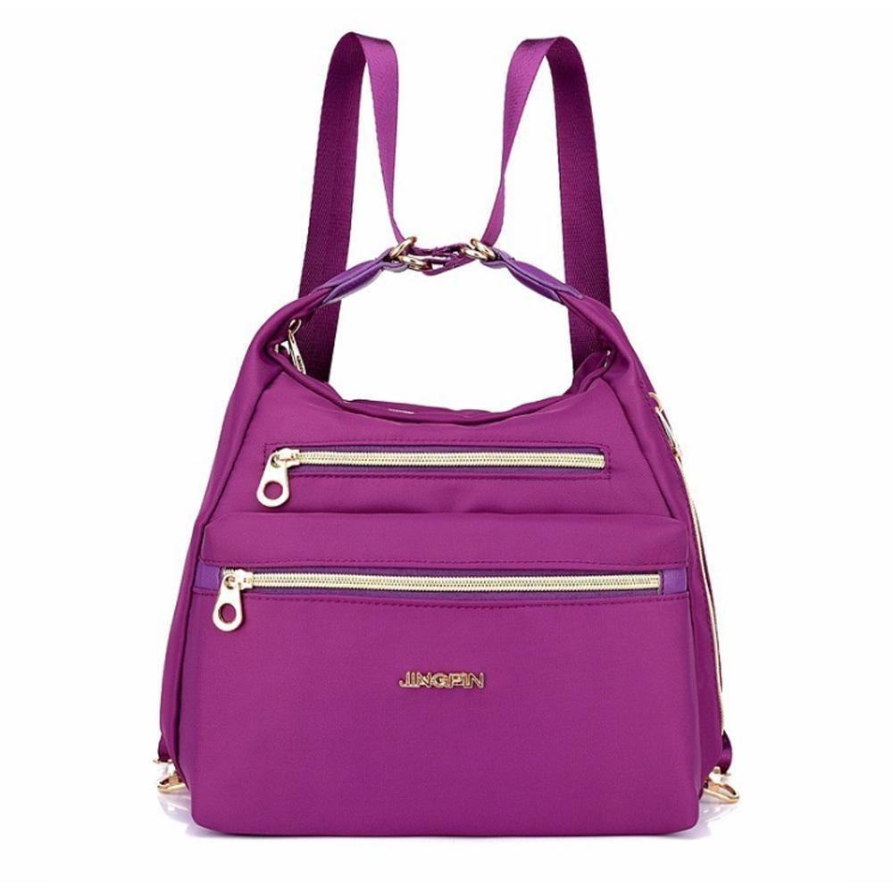Spacious Double Zipper Tote Handbag
