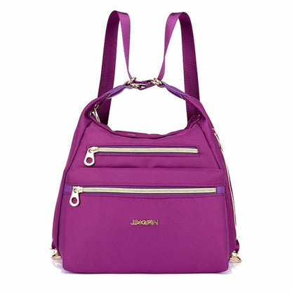 Spacious Double Zipper Tote Handbag