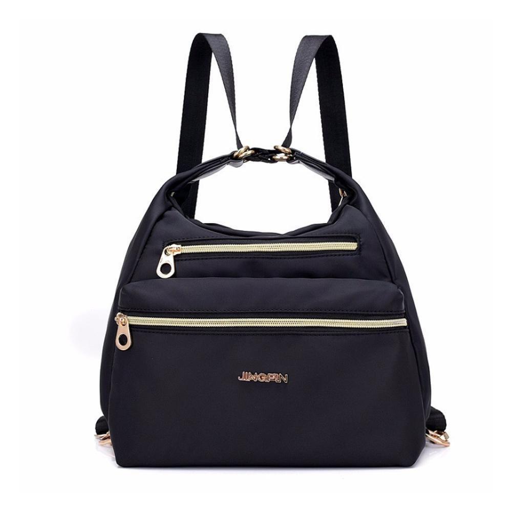 Spacious Double Zipper Tote Handbag