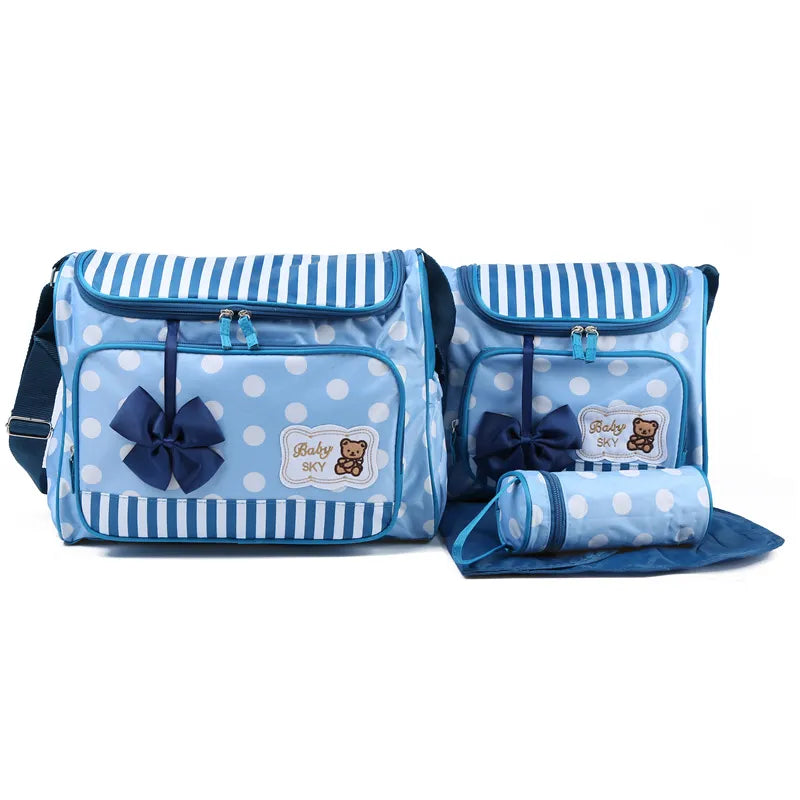 Practical Baby Diaper Bag with Changing Pad and Bottle Pouch