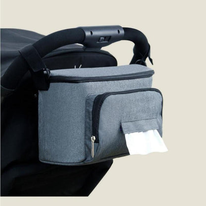 Practical Baby Stroller Storage Bag with Thermal Pocket