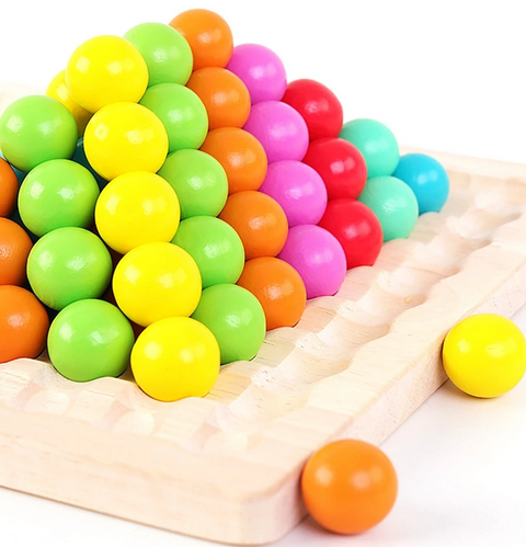 Educational Wooden Bead Sorting Toy