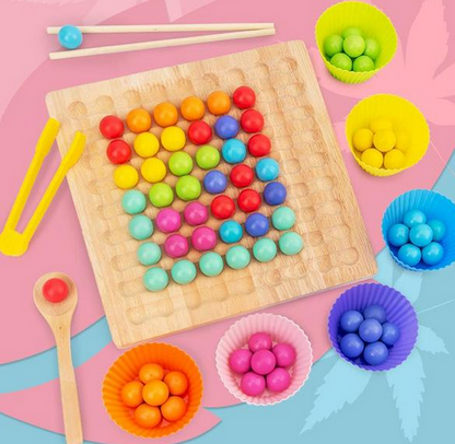 Educational Wooden Bead Sorting Toy