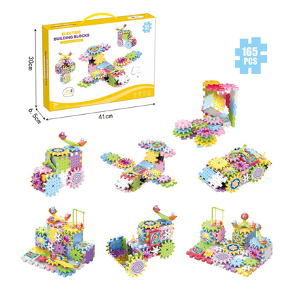 Colorful Wooden Educational Building Blocks Set