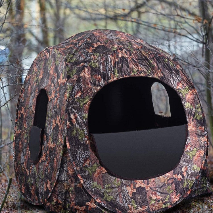 Compact Camo Hunting Ground Blind Shelter - Halri