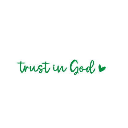 Faith Rear View Mirror Car Sticker