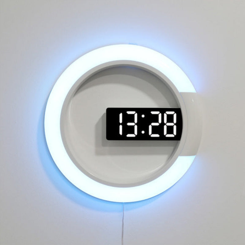 Stylish LED Wall Clock with Remote - Soft Ambient Lighting - Halri