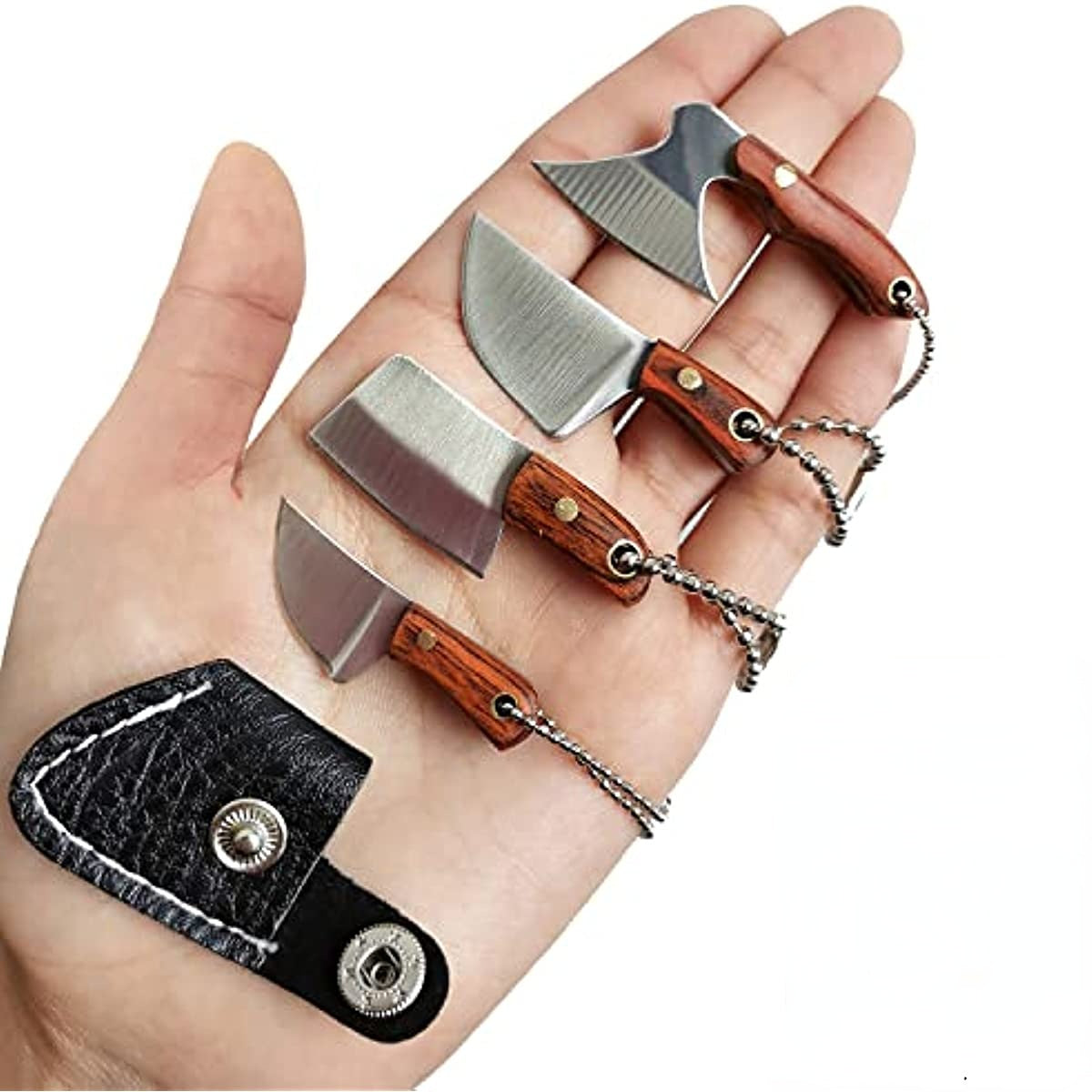 Compact Damascus Steel Knife Set - Halri