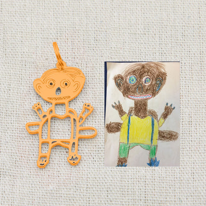 Custom Kids Art Pendant Necklace