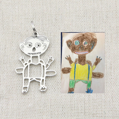 Custom Kids Art Pendant Necklace