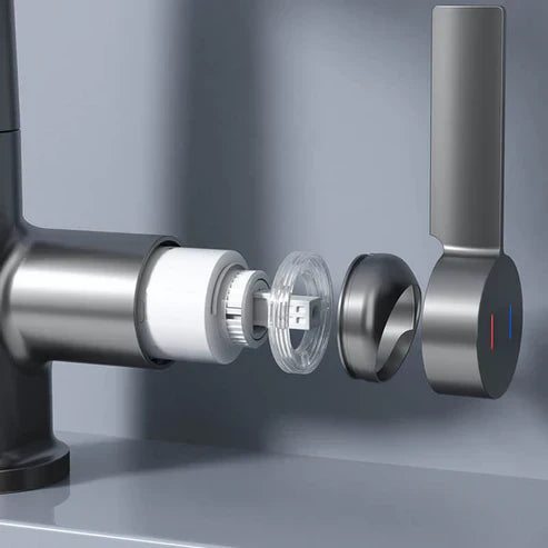 Flexible 360° Rotating Faucet with LED Temp Display