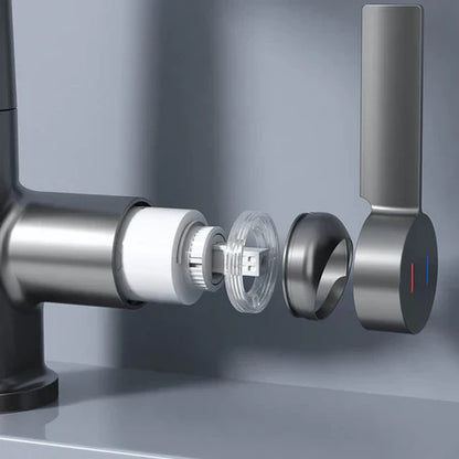 Flexible 360° Rotating Faucet with LED Temp Display