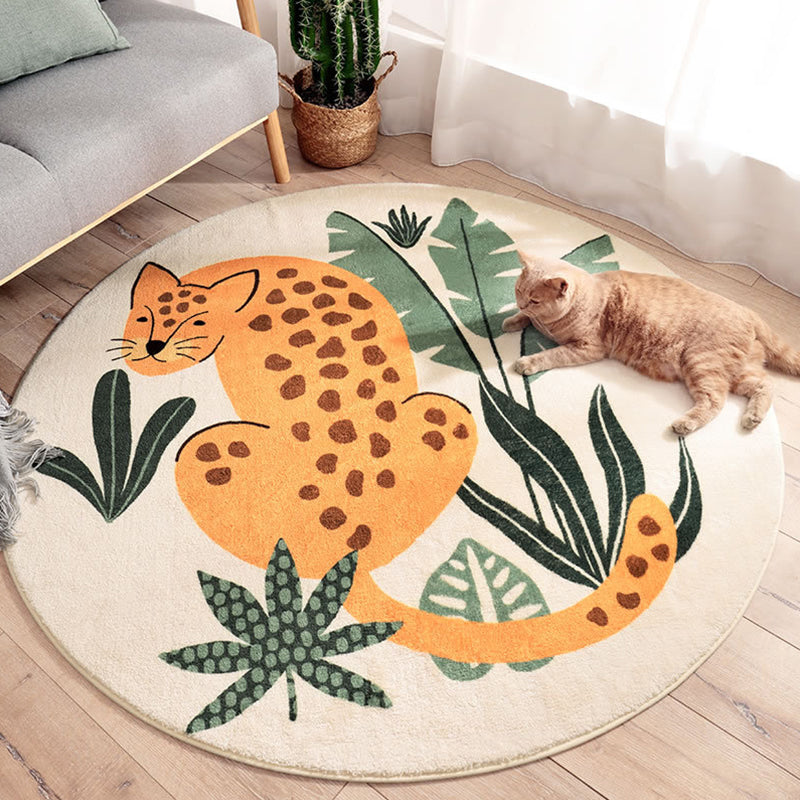 Colorful Kids Rug with Fun Animal Design - Halri