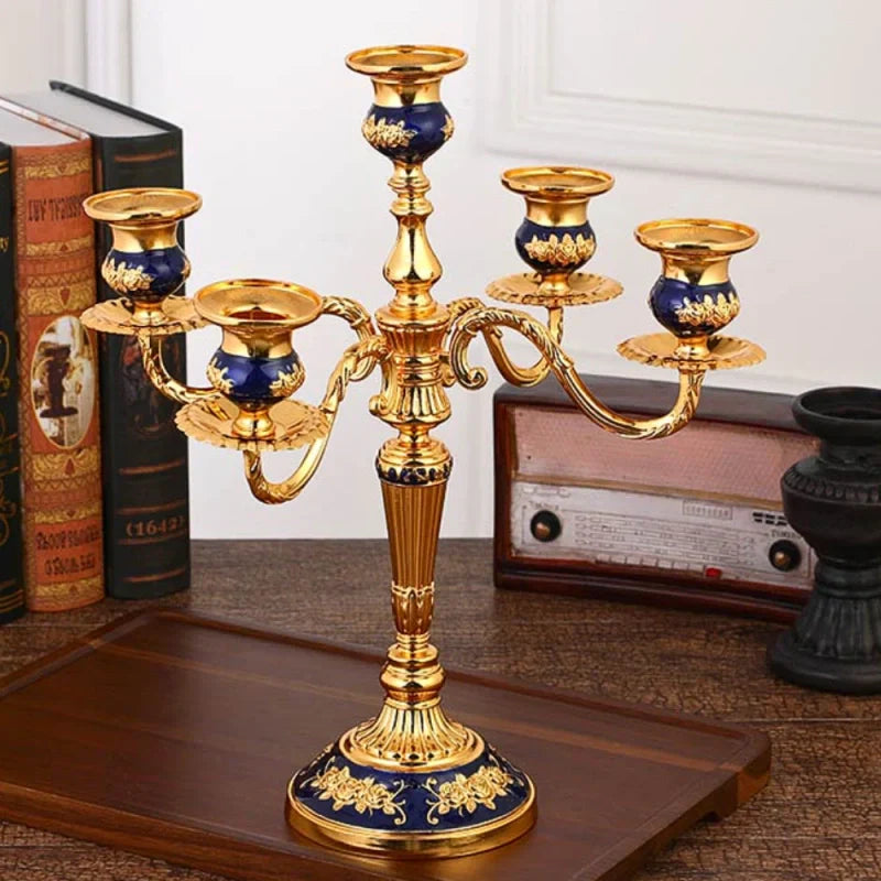 Luxurious Gold Candle Holder
