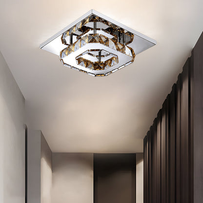Luxury Crystal LED Ceiling Light Fixture - Halri