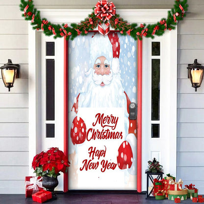 Spooky Christmas Yard Decor Elves Door Wrap