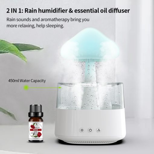 Compact Desk Lamp Humidifier & Essential Oil Diffuser