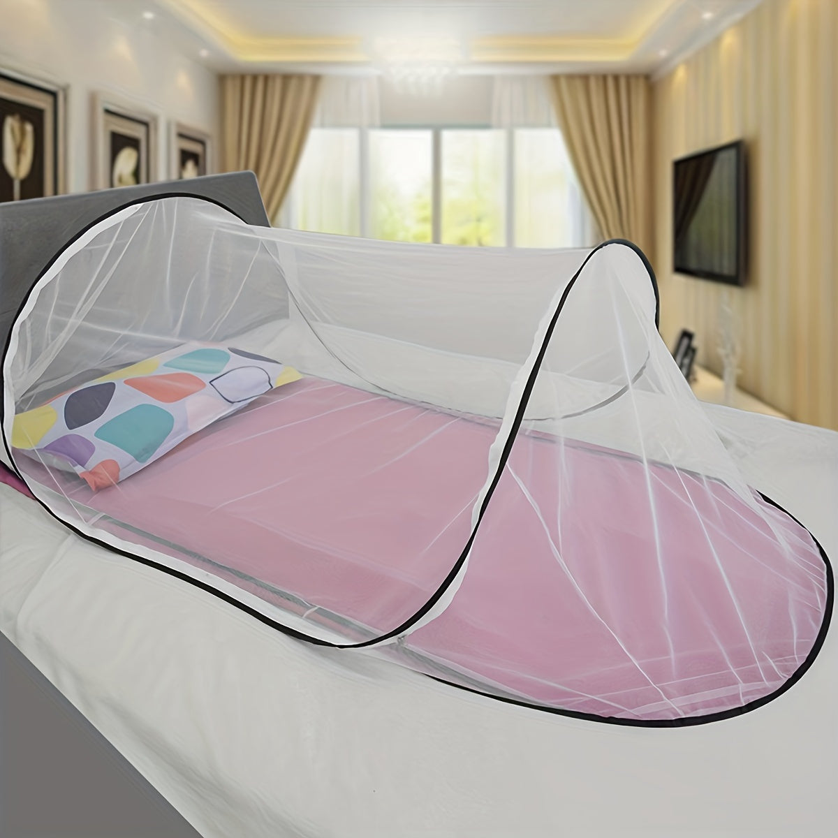 Portable Mosquito Net with Zipper for Solo Use - Halri