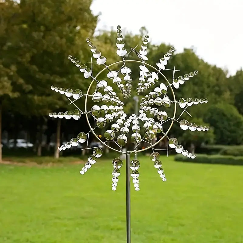 Outdoor Decorative Metal Wind Spinner Sculpture