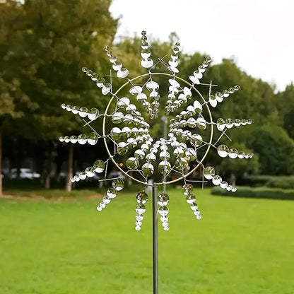 Outdoor Decorative Metal Wind Spinner Sculpture