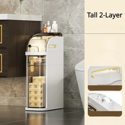Compact Bathroom Storage Cart