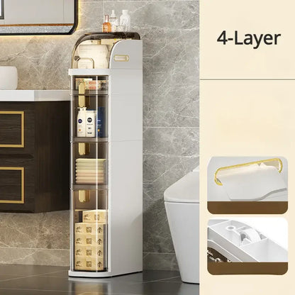 Compact Bathroom Storage Cart