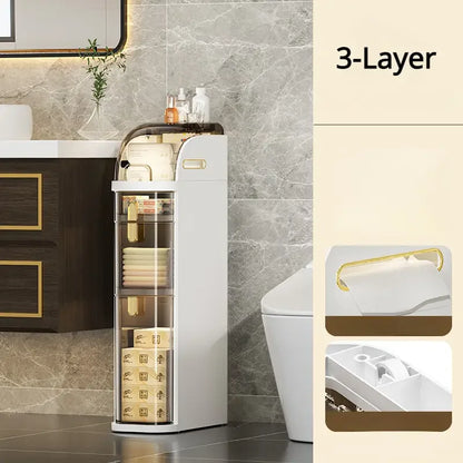 Compact Bathroom Storage Cart
