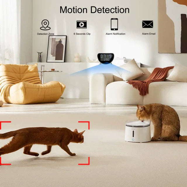 Compact WiFi Smart Camera Alarm Clock