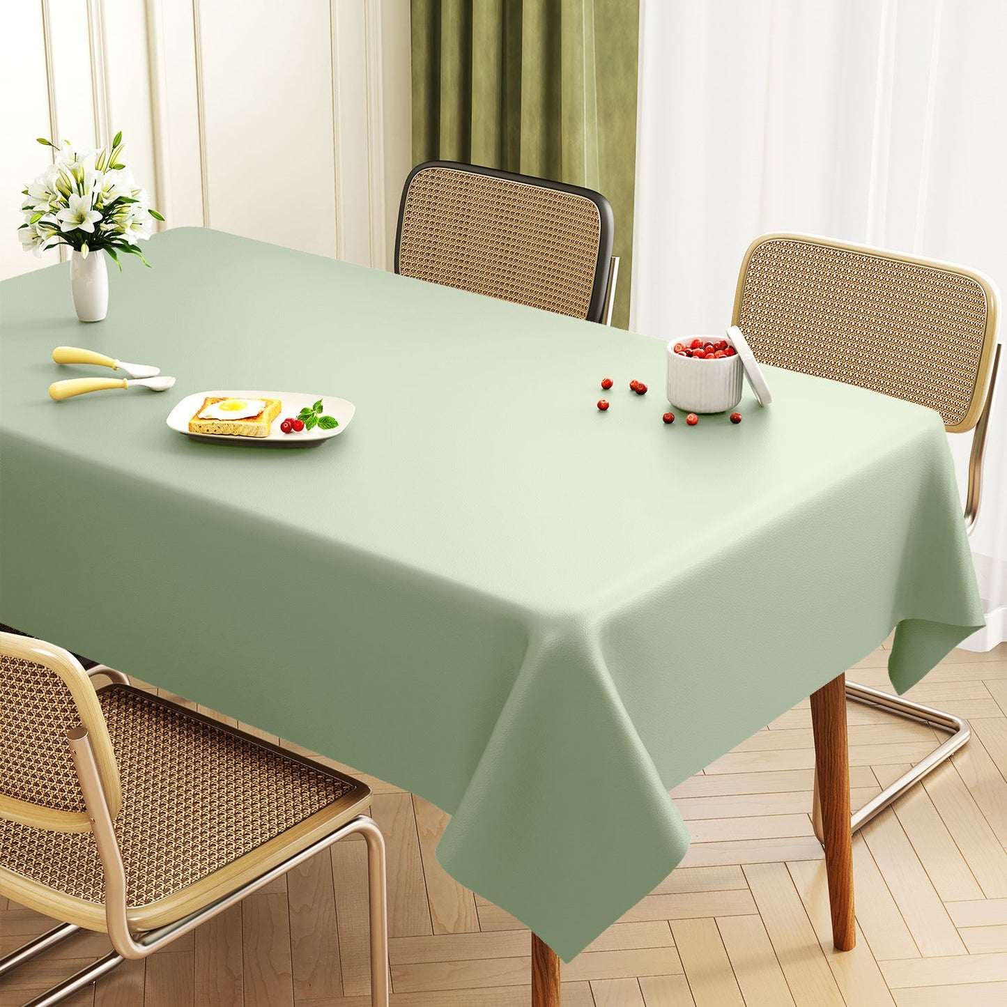 Premium Leather Rectangular Dining Table Mat