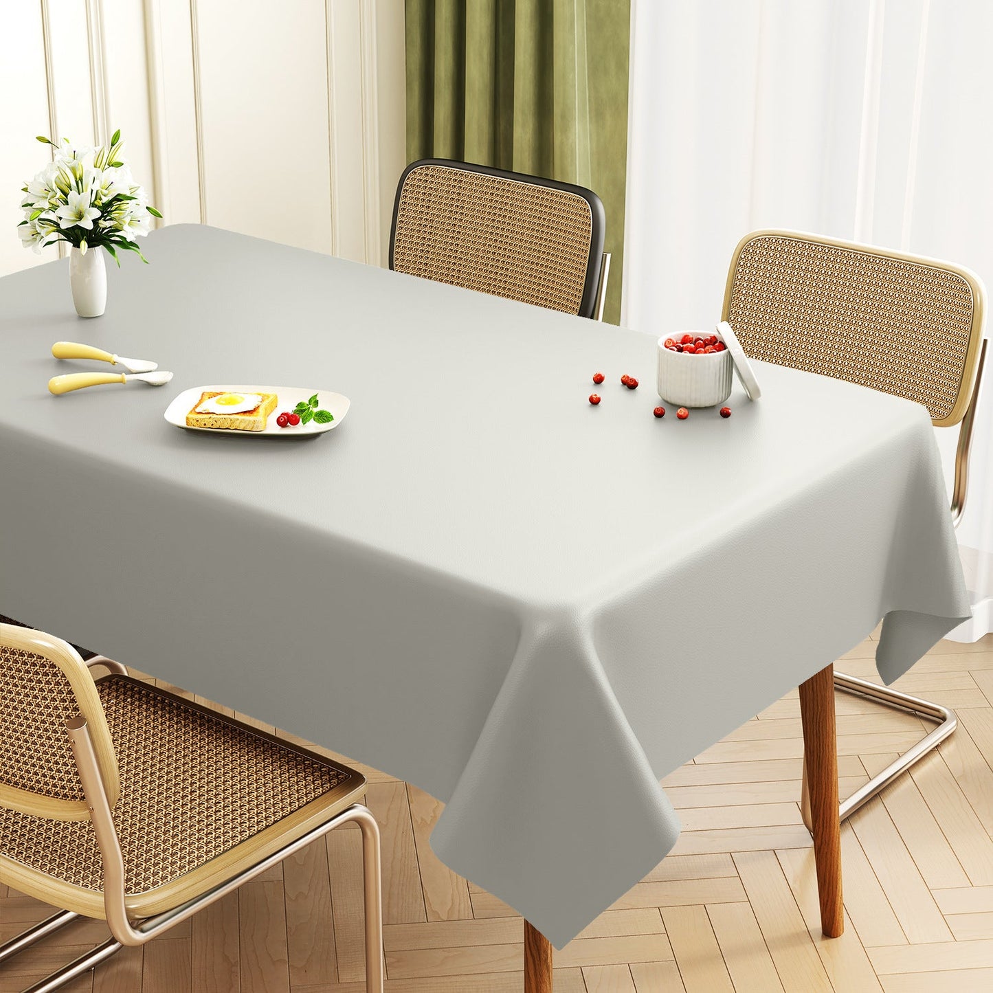 Premium Leather Rectangular Dining Table Mat