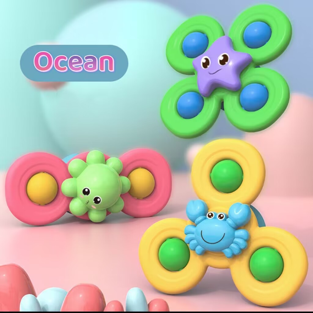 Colorful Kids Suction Spinner Toy